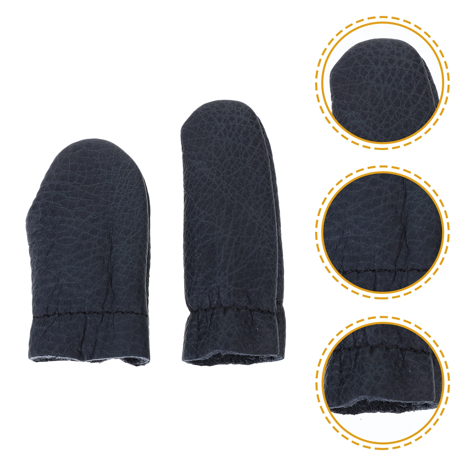 

10Pcs Finger Cots Thimble PU Sturdy DIY Felting Finger Protectors Sewing Quilting Embroidery Guards Quilting Thimbles