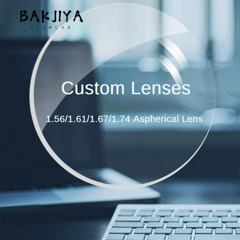 New Quality Customized Lens 1.56 1.61 1.67 1.74 HD Resin Anti-blue Light Aspheric Photochromic Prescription Presbyopia Lenses