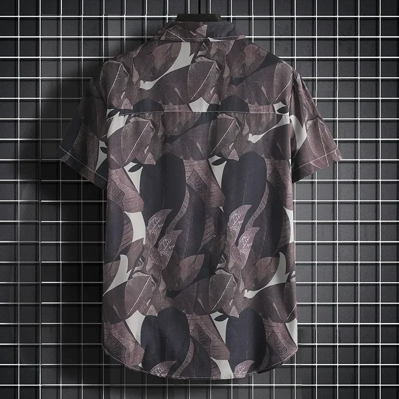 Casual Trendy Short Sleeve Shirt for Beach Wear Breathable Button down Tops Loose Fit Female Summer T-Shirt Outerwear