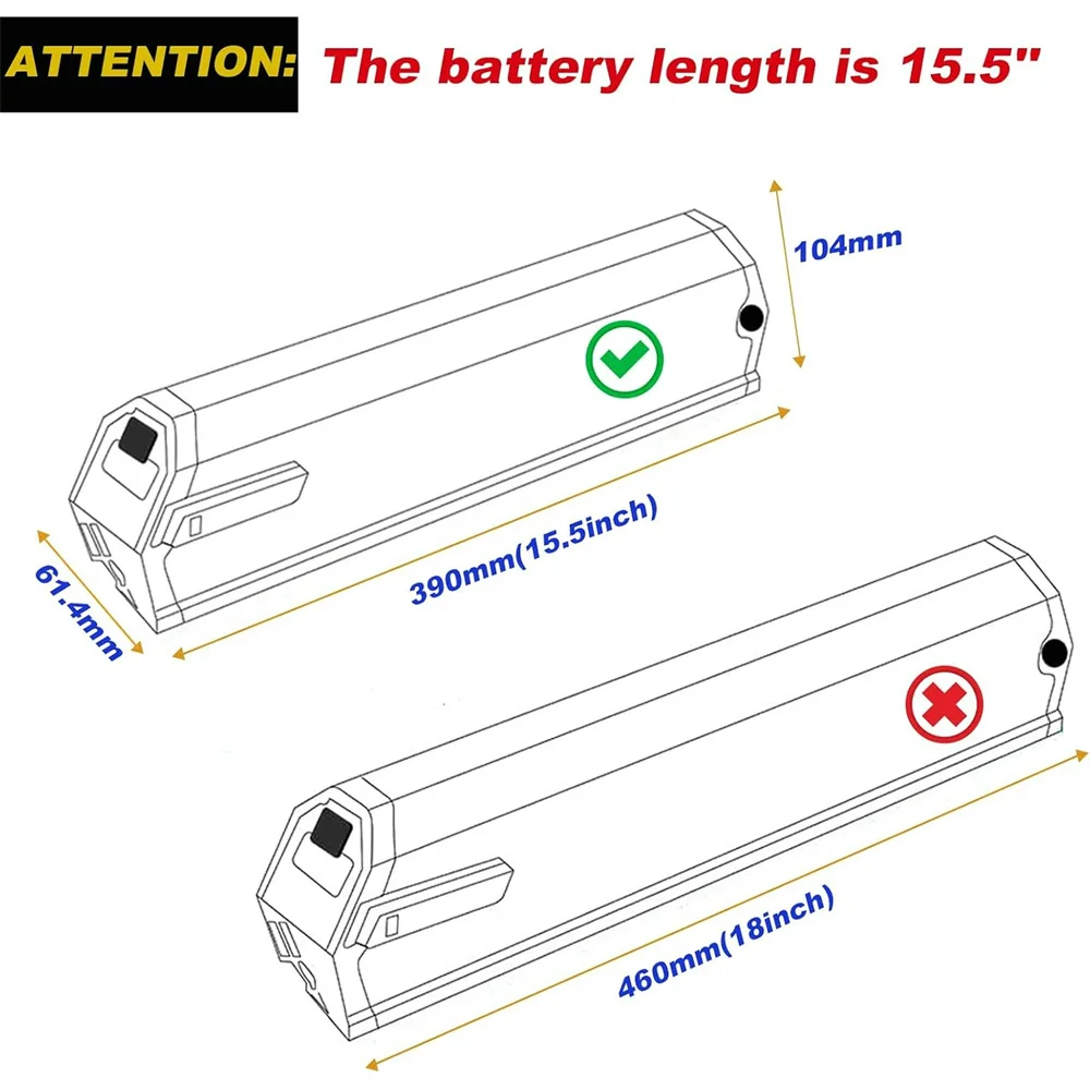 Reention Dorado Battery Pack 48V 14Ah 672Wh Ebike Batteries