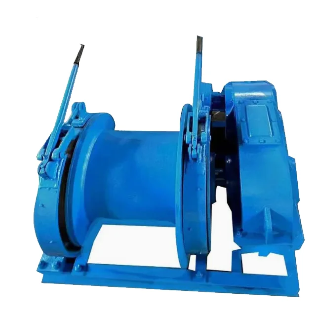 15 Tons Electric/Diesel Engine Powered Winch With 24V Wire Rope For Cranes Application