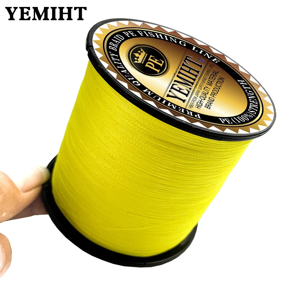 

YEMIHT 500M 300M 100M Multicolour PE Braided Wire 4 Strands 10 -80lb Multifilament Japanese Fishing Line