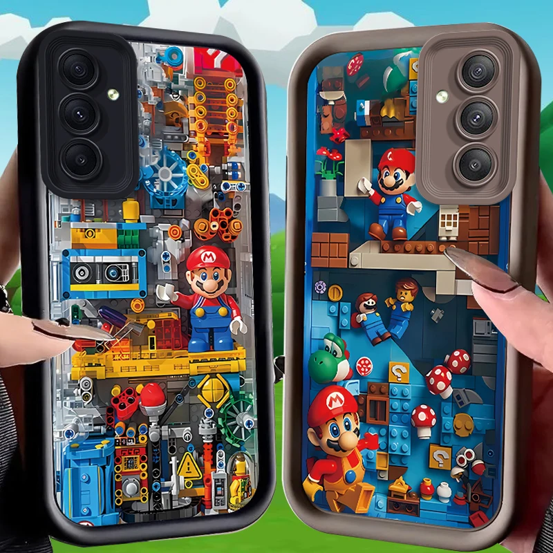 Super M-Marios Bros Case for Samsung Galaxy A53 A50 A50S A36 5G A35 A34 A33 A32 A30 A26 A24 A23 A22 
