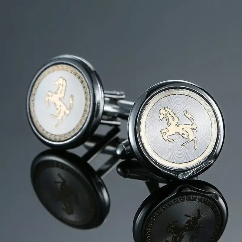 Creative Transportation Vehicle Design Metal Cufflinks Men\'s and Women\'s Party Travel Shirt Accessories French High-end Buttons