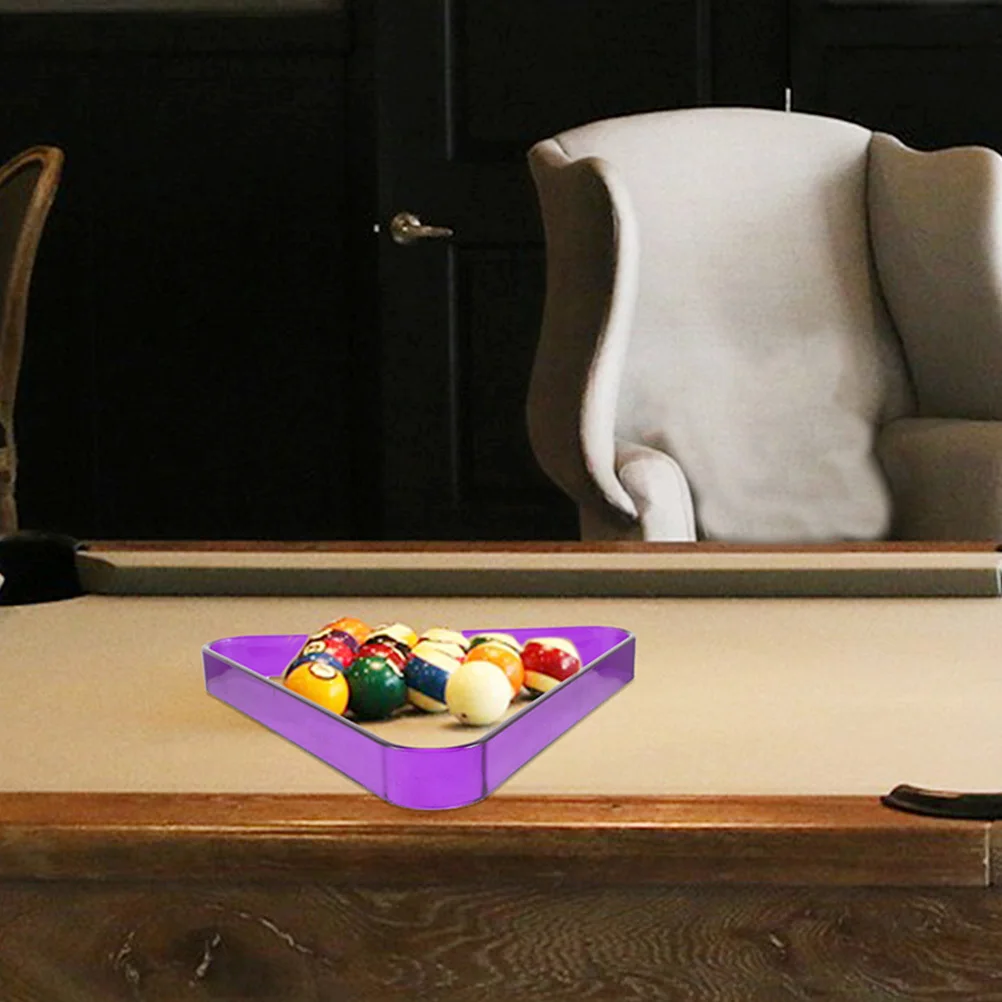 

2Pcs Billiard Tripod Rack Solid Pc Material Lightweight Pool Table Ball Holder Mini Triangle Organizer Room Billiard