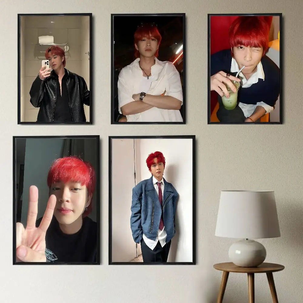 red Yuri Rabin Angeles Poster Prints Wall Art Painting Picture Gift Living Room Bar Restaurant Dec Sticker Large