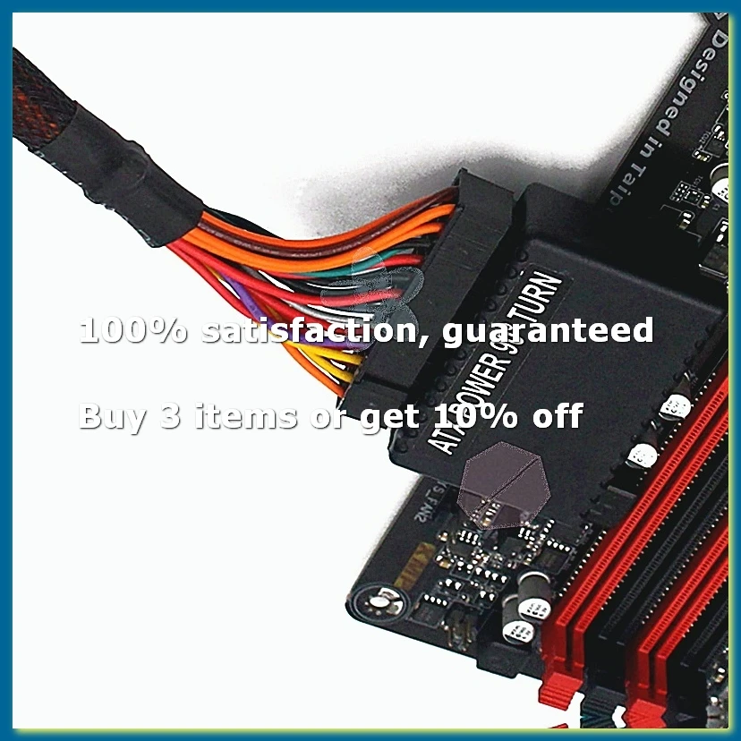 ATX 24 Pin to 90 Degree Power Plug Adapter Mainboard Motherboard Power Supply Cable Connectors DIY Mounting Accessessory-DTD2