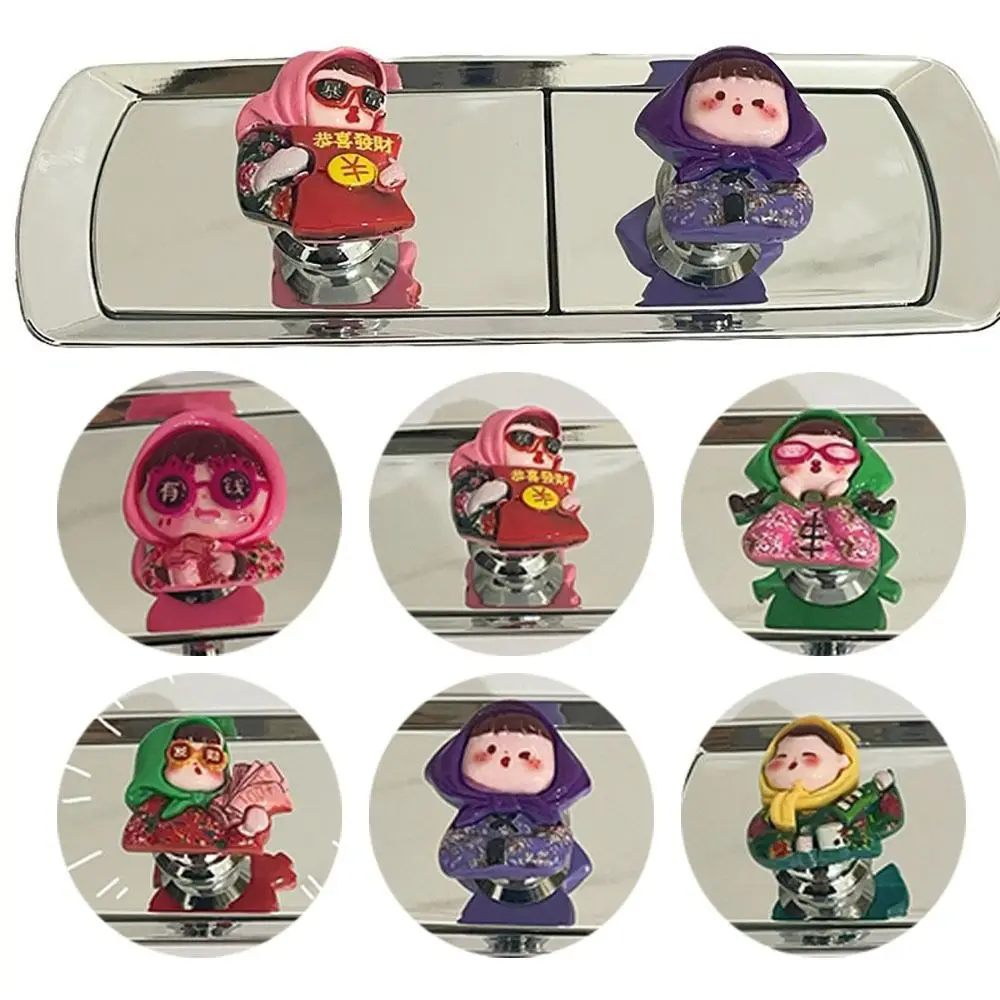 Cartoon Toilet Tank Button High-quality Bathroom Supplies Kawaii Toilet Push Button Toilet Seat Lid Lifter