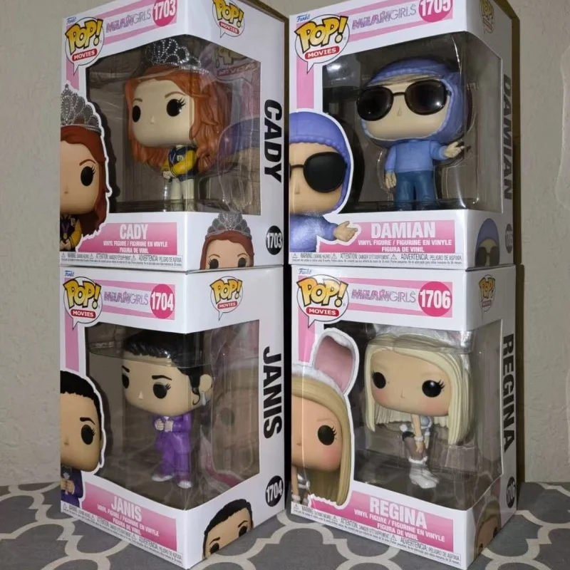 يعني الفتيات حقيقية Funko البوب عمل دمية نموذج كادي ريجينا الفينيل النحت الدمى 1703 1706 طبعة محدودة جمع اللعب هدية
