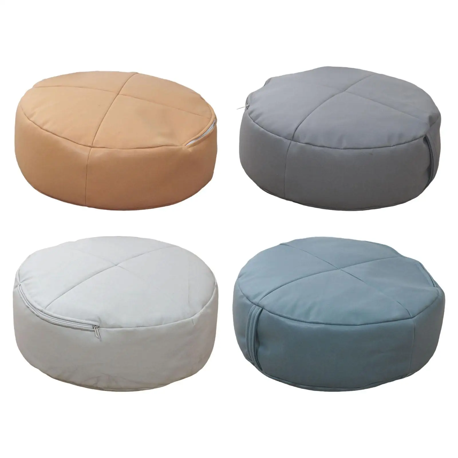 Round Pouf with Side Handle Creative Floor Sit Pier Floor Sitting Cushion