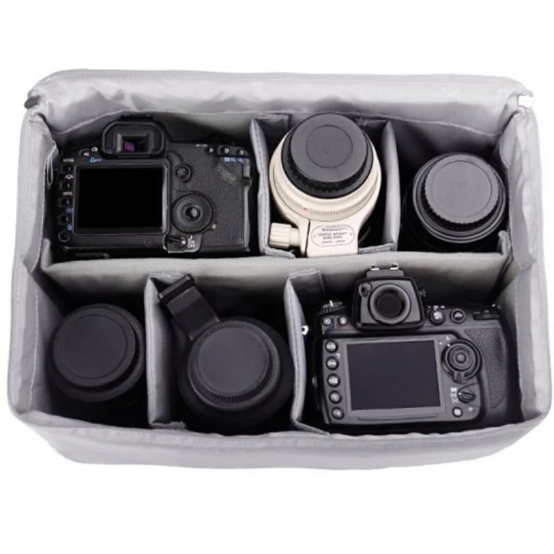 Collapsible Damp‑Blocking Fabric Sleeve, Cushioned Safeguard Holder For Image‑Capturing Unit And Optic Lens Storage Needs