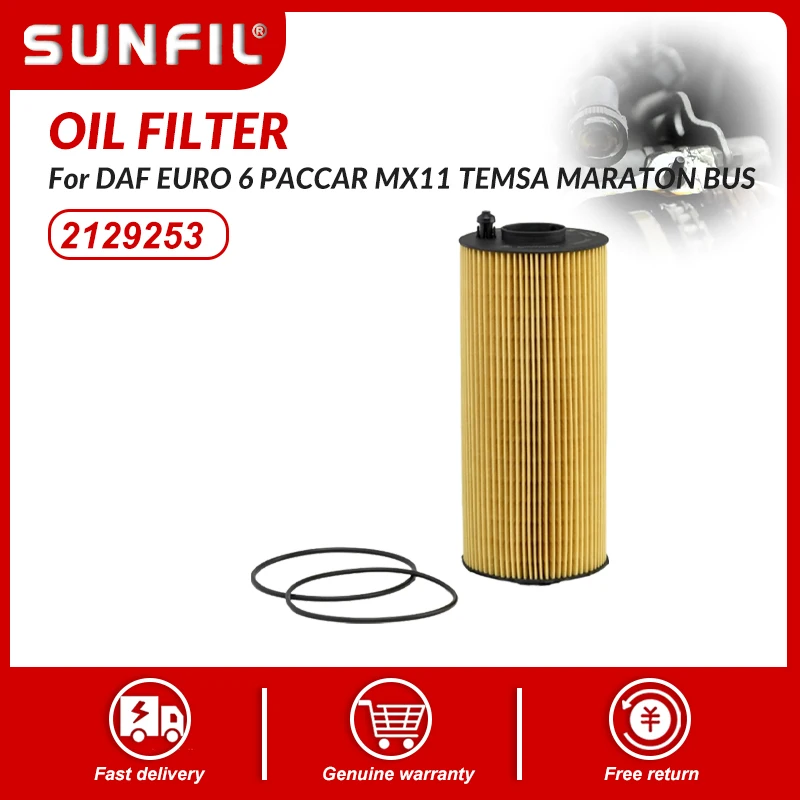 

2129253 1928868 OIL FILTER for DAF EURO 6 PACCAR MX11 TEMSA MARATON BUS