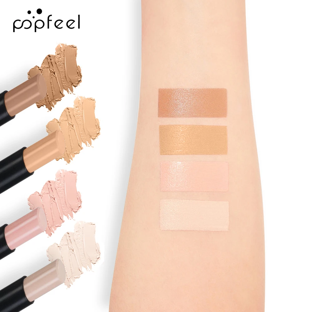 عصا خافي عيوب البشرة المقاومة للماء تدوم طويلاً من POPFEEL، تفتيح غير لامع مع تأثير الكنتوري - أداة محمولة تعمل باللمس - أداة في 4 ظلال. #2
