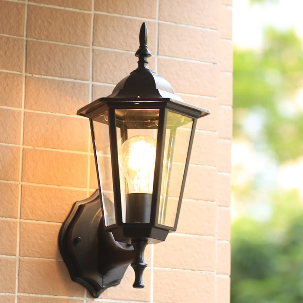 Mengjay Retro Waterproof Outdoor Wall Lamp Outdoor Corridor Courtyard Stairs Terrace Balcony Lamp Creative Aisle Lamp