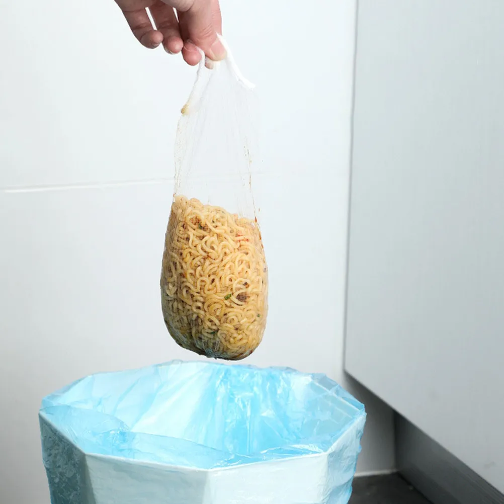 Kitchen Sink Drain Strainer Bags 51 Pack Triangle Mesh Hanging Garbage Filter Nets with Storage Holder