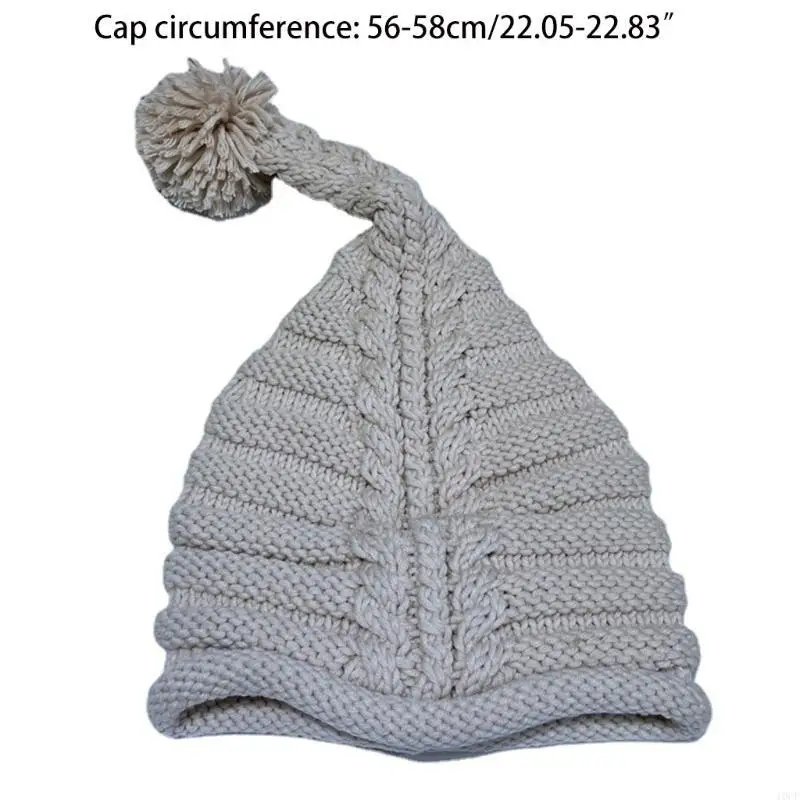 Strickmütze mit Bommel, lässige Beanie-Mütze für Herbst und Winter, passend zu jedem Anlass, trendig warm