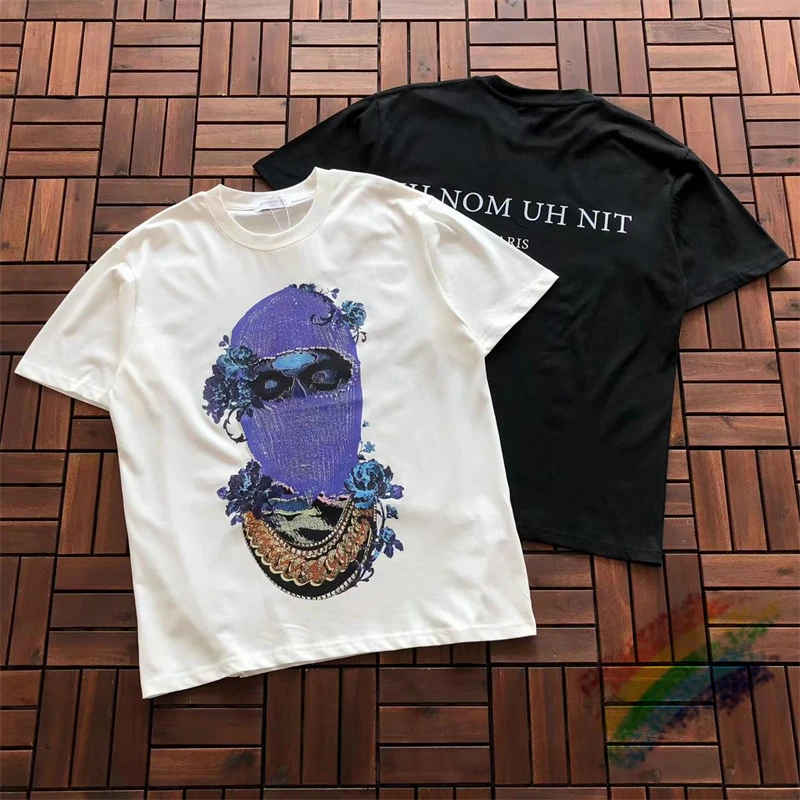 

24ss IH NOM UH NIT Purple Knit Masker T Shirt Men Women Fashion New Summer Style T-Shirts