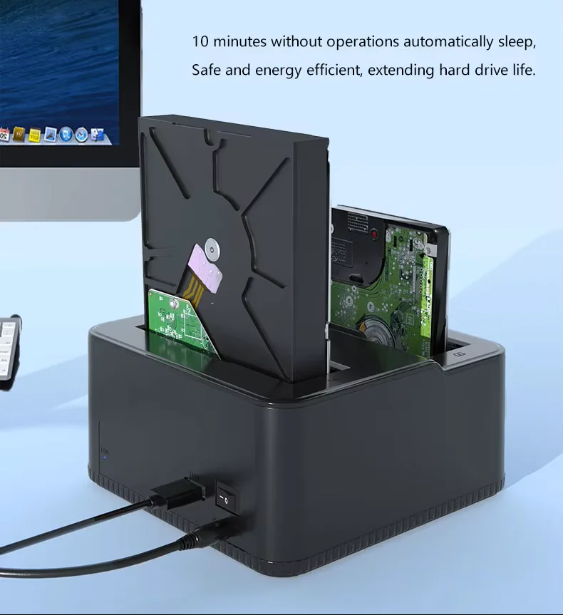 New Hard Drive Docking Station USB 3.0 To SATA HDD Docking Station for 2.5/3.5 Inch SATA HDD Enclosure and SSD Hard Drive Dock
