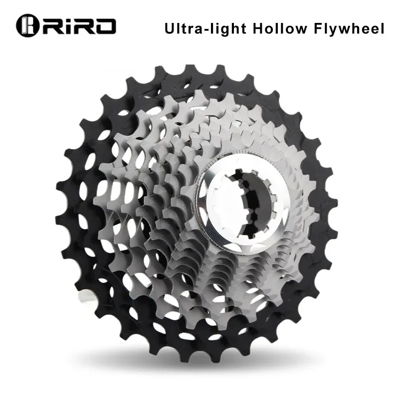 RIRO Ultra-light Road Bike Freewheel 11/12S-28-34T Bicycle CNC Vacuum Plating HG Cassette Hollow Flywheel 11/12V Speed Sprocket