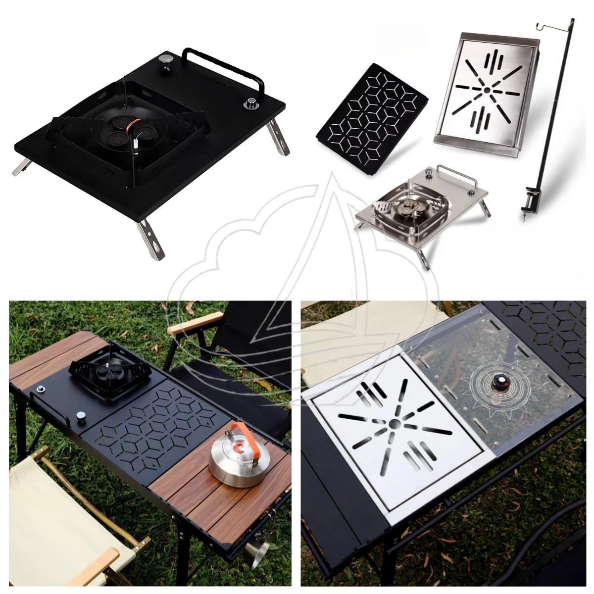 Outdoor camping table unit board 0.5 unit stove tea tray folding table 066 unit board accessories