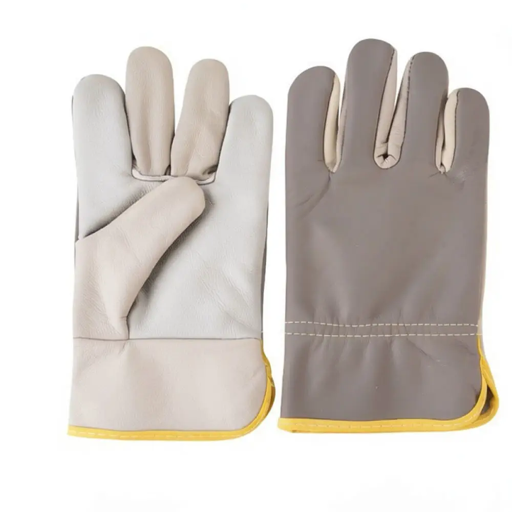 Durable Cowhide Welding Gloves Short Design Industrial Protection For Lianfang Mechanical Repair Hand Safety Gear