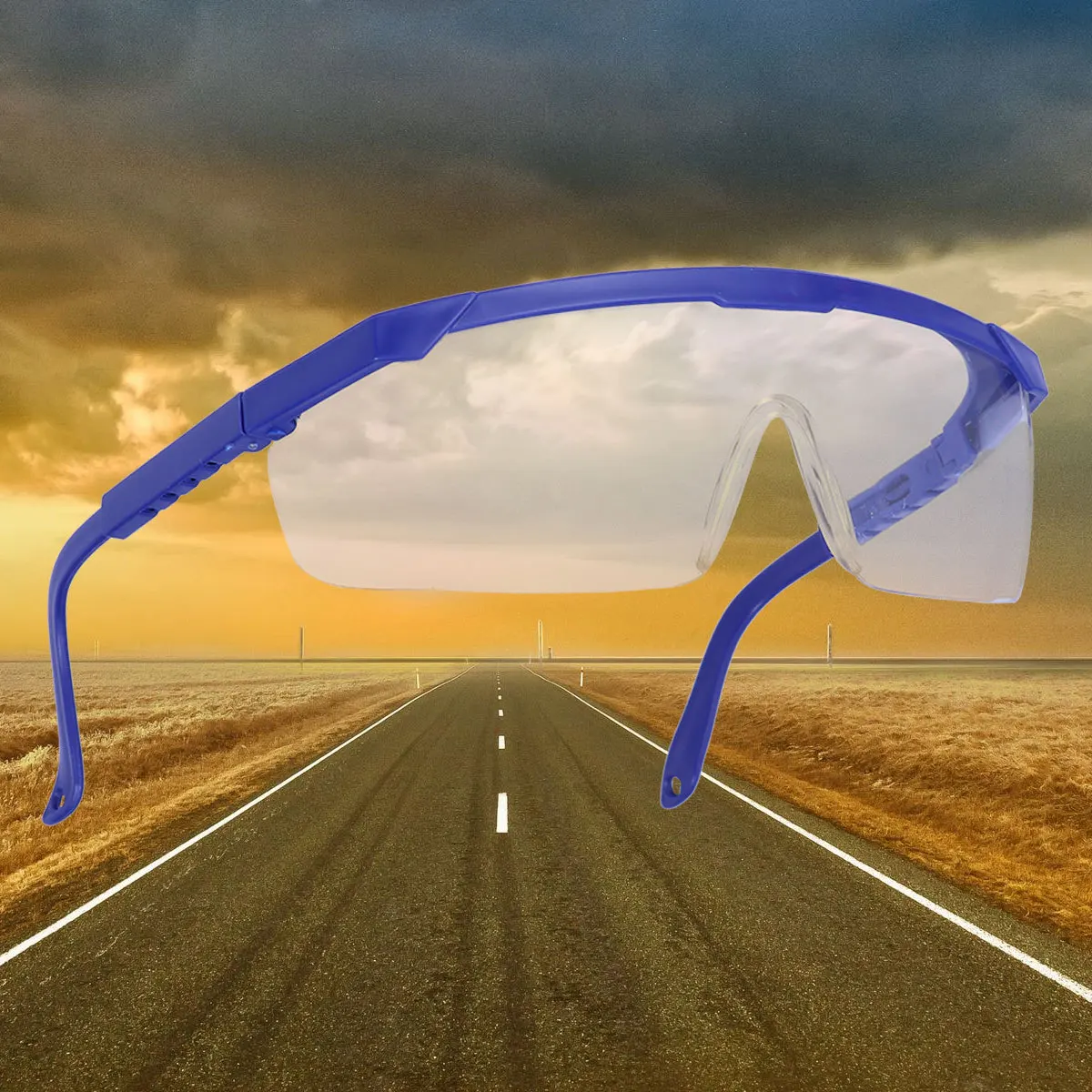 

Anti-Splash Protective Eyewear Lightweight Uv Wind Dust Proof High Impact Resistance For Cycling Riding Hiking Driving