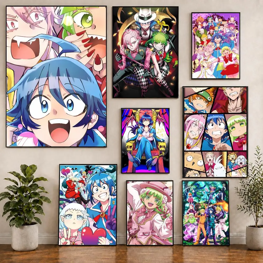 Anime W-Welcome to Demon School Iruma-kun Poster Creative Indoor Decorative Artwork & Modern Home Decor