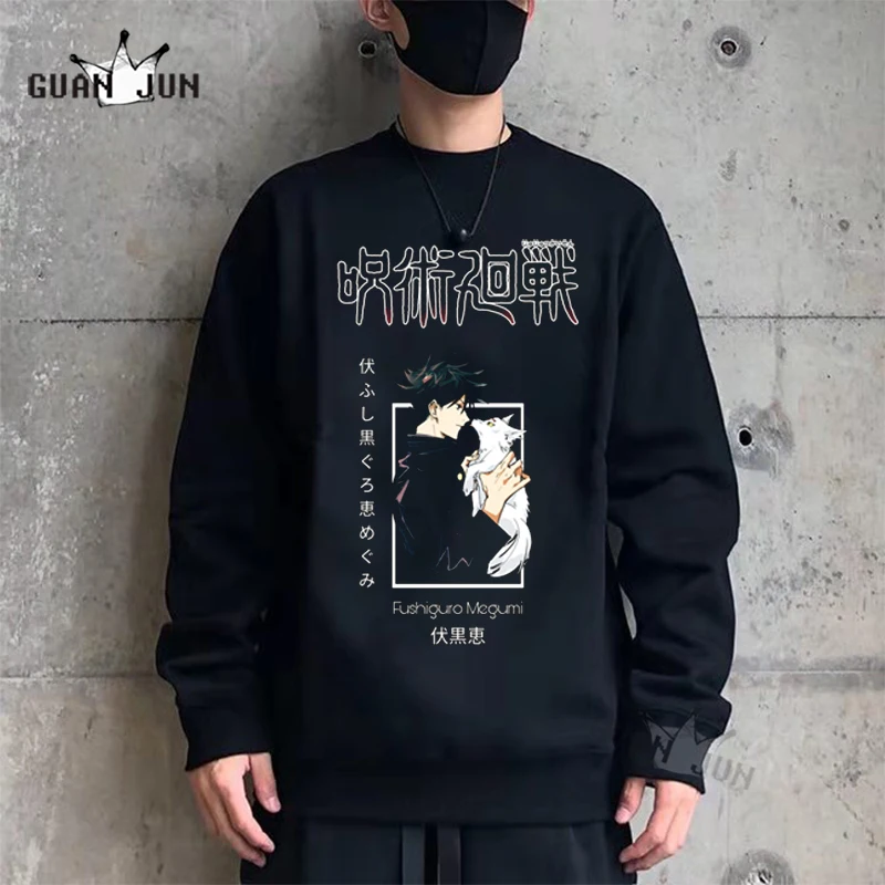 Japanese Anime Manga Jujutsu Kaisen Hoodies Fushiguro Megumi Hoodie Cartoon Streetwear Gojo Satoru Yuji Itadori Sweatshirt