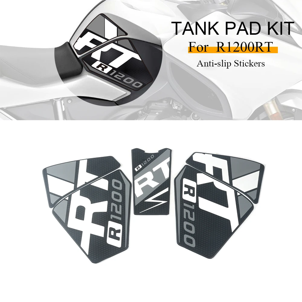 Motorcycle Non-slip Side Fuel Tank Stickers Waterproof Pad Rubber Sticker For BMW R 1200 RT R1200RT