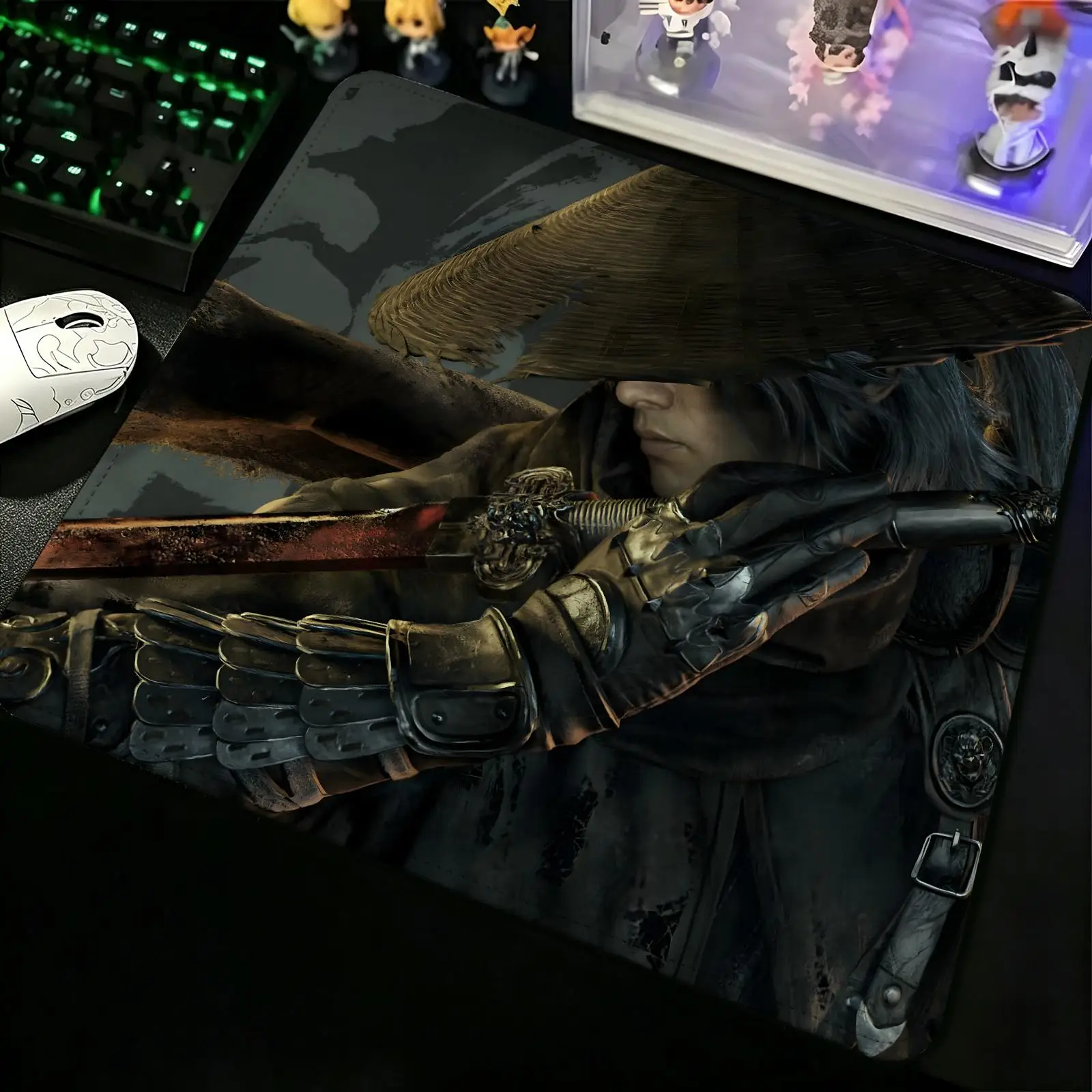 Compact Gaming Mat Reinforced Stitched Border, New game Phantom Blade Zero Portable Laptop Desk Pad for Office & E-sports