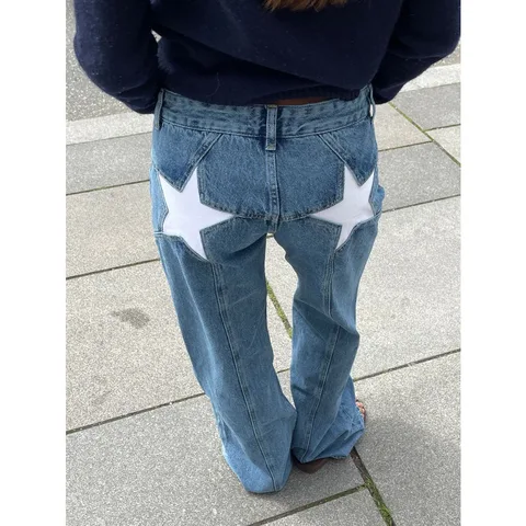 Женские прямые джинсы Levi's  star print