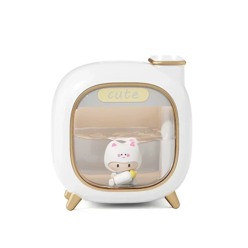 Humidificador de aire pequeño regalo nuevo Mini USB humidificador de doble pulverización hogar dormitorio luz nocturna Aroma hidratación Spray