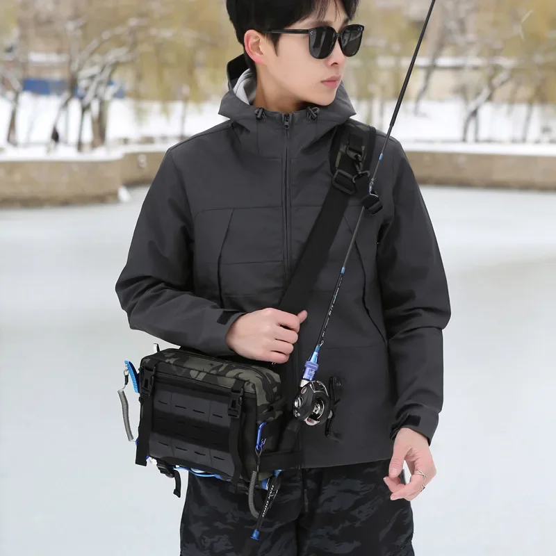 Outdoor Fishing Lure Bag Cycling Waist Men Women Leisure Sports Camping Climbing Hiking Travel Crossbody Chest Fanny Pack bolso