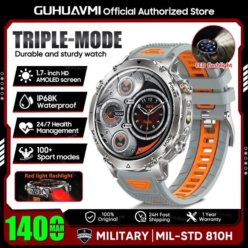 Smart Outdoor GPS Watch, Waterproof Design
