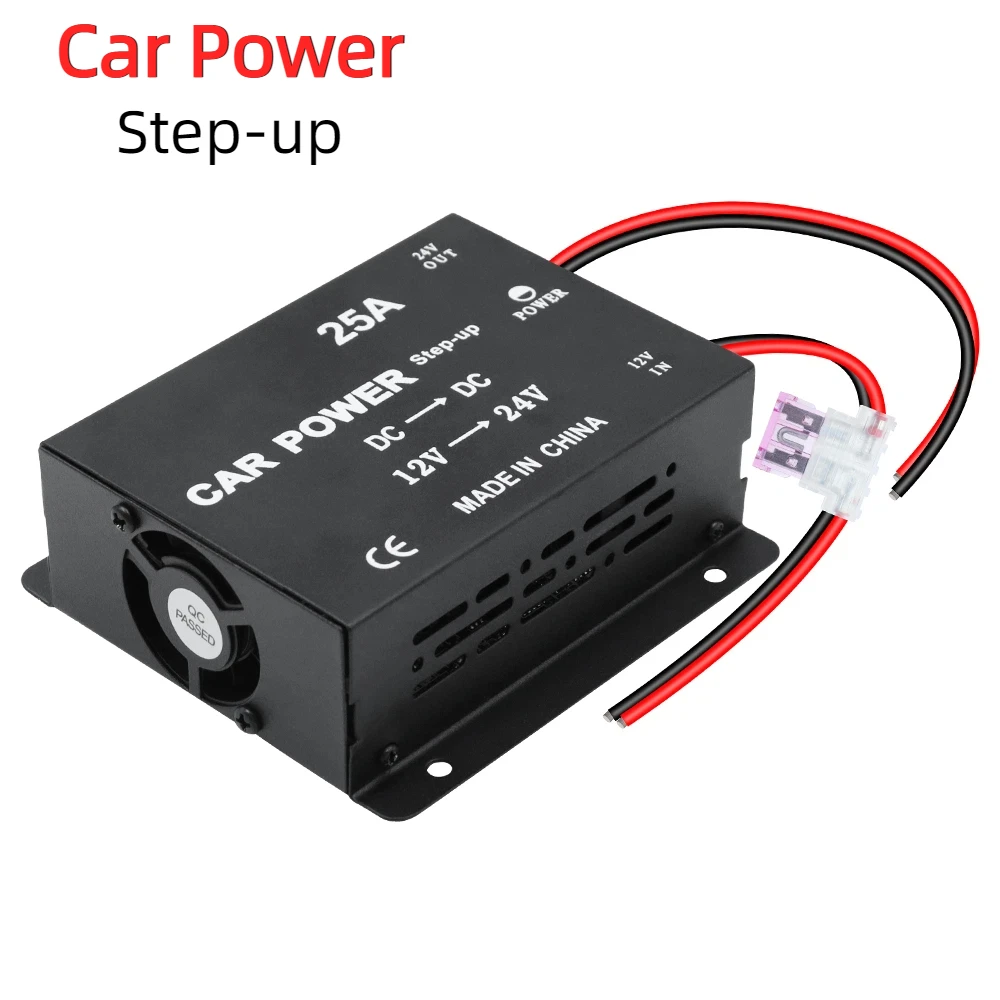 

Автомобильный преобразователь мощности, адаптер трансформатора, автоаксессуары, усилитель напряжения постоянного тока от 12 В до 24 В, повышающий мощность для автофургона, грузовика, прицепа, фургона