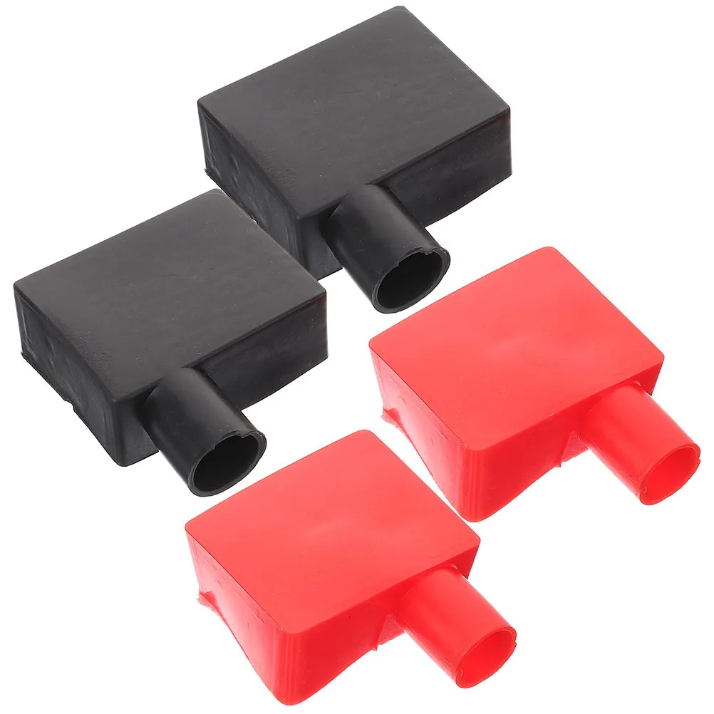 

4pcs Terminal Protector Cover Silicone Insulation Caps For Car Truck Motorcycle High Temperature Resistant Auto