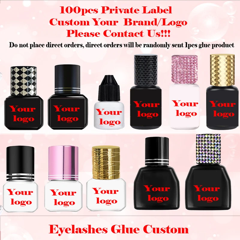 Contact Us Custom Logo Normal Lash Adhesive UV Glue Quick-Drying Uv Lash Extension Glue UV Lash Glue Private Label