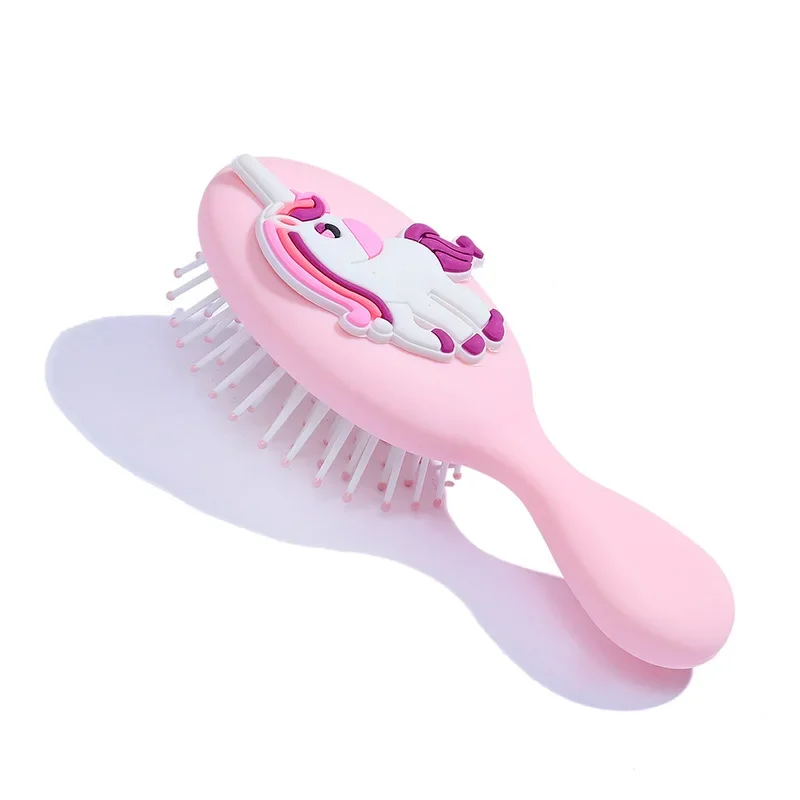 Baby Pink Hairbrush Girls Hair Comb Candy Color Hairbrush Scalp Massage Comb Women Wet Curly Detangle Hair Brush Girl Hair Brush