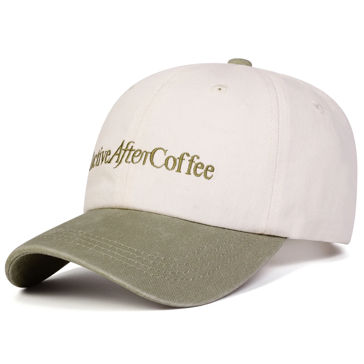 Unisex ACTIVE AFTER COFFEE Letter Embroidery Baseball Caps Spring Autumn Outdoor Adjustable Casual Hats Sunscreen Hat Sports Cap
