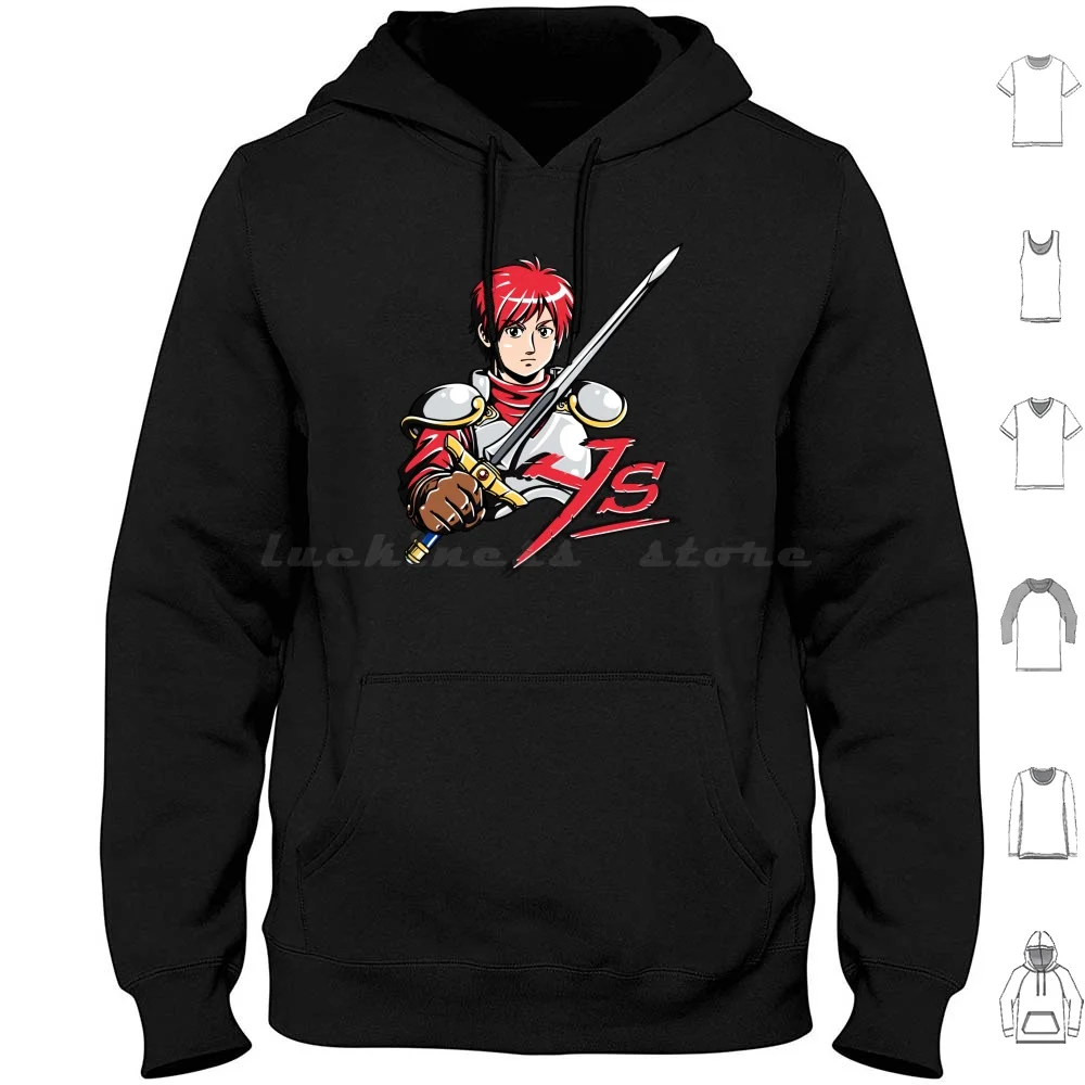 Ys-Adol Christin Hoodie cotton Long Sleeve Ys Adol Adol Christin Falcom Turbografx 16 Pc Engine Pc Role Playing Game Rpg Jrpg