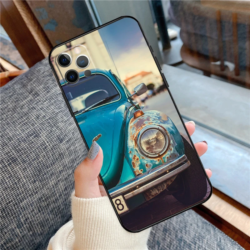 حافظة سيارة كلاسيكية قديمة قديمة لهاتف آيفون 17 برو ماكس لهاتف آيفون 17 غطاء ناعم من السيليكون الهوائي فوندا #5