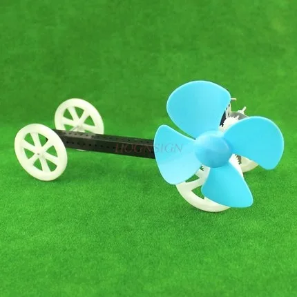 physical experiment equipment Side wind trolley DIY wind experiment model toy student wind trolley wind energy small production