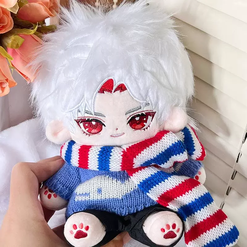 

20cm Anime Game Love And Deepspace Sylus Qin Che Cosplay Plush Doll Handmade Stuffed Toy Body Dress up Figure Xmas Gift for Fans