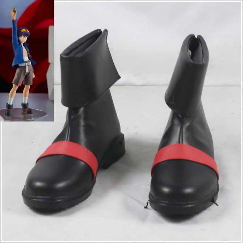 

Tengen Toppa Gurren Lagann Simon Cosplay Shoes Boots Halloween Christmas Women Men Cosplay Boots