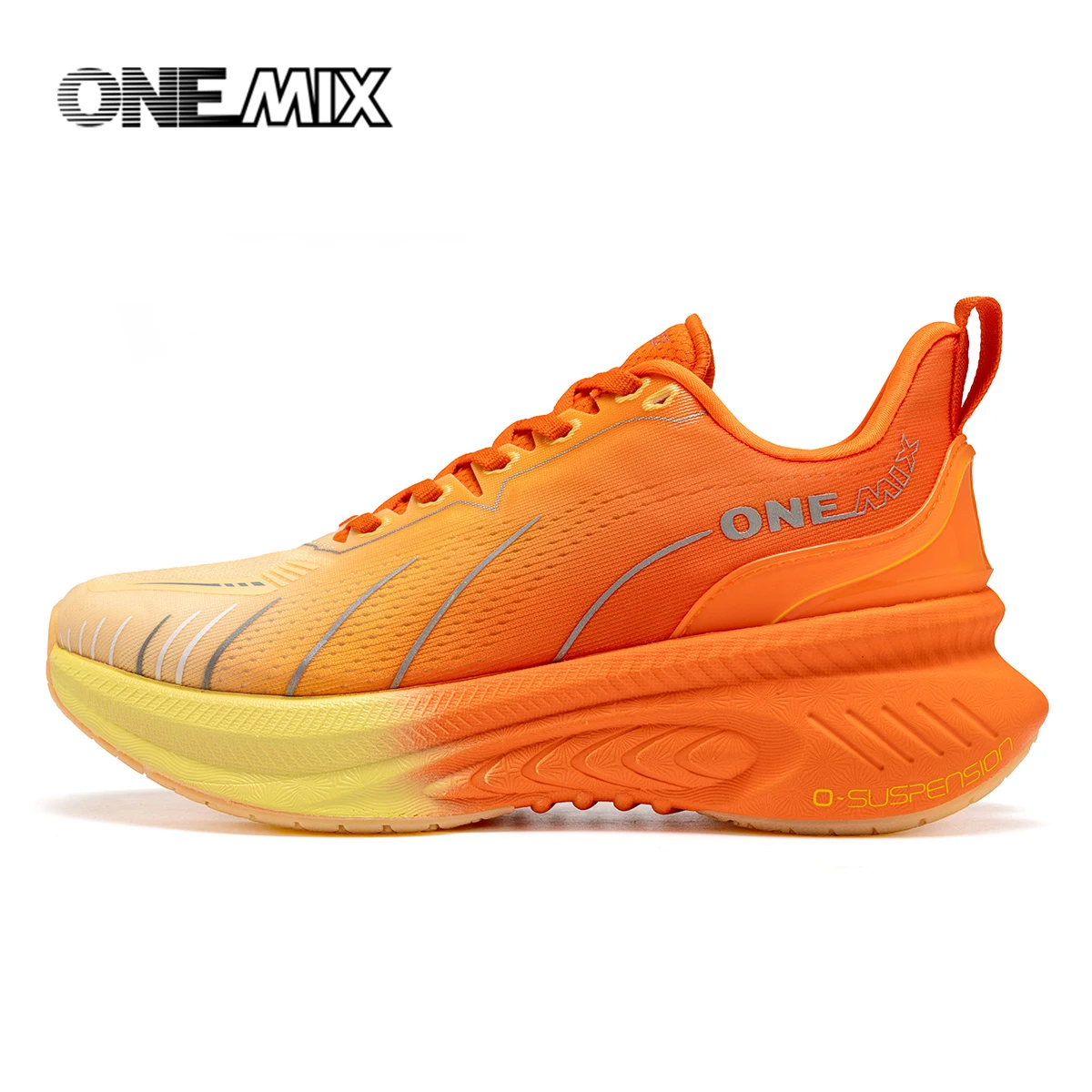ONEMIX Nowe Amortyzowane Buty do Biegania Damskie Jesień Zima Buty do Ciężkiego Biegania Sznurowane Damskie Buty do Skakania na Skakance Tańca Antypoślizgowe Sneakersy Outdoorowe — zdjęcie 2