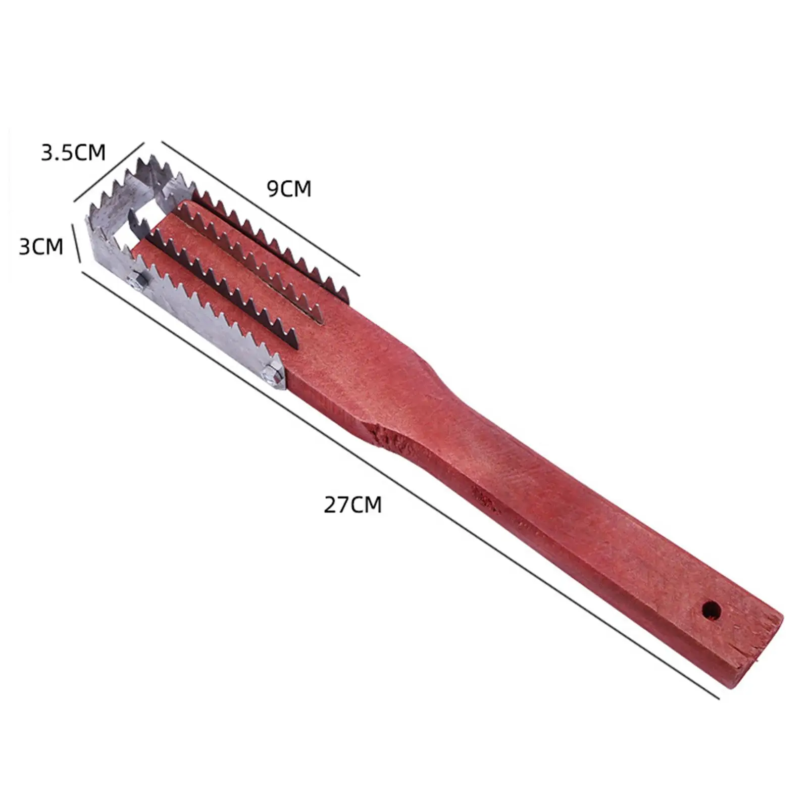 Fish Scales Remover Easily Remove Fish Descaler Tool Sturdy Wood and Steel Scale Scraper for Kitchen Home Restaurant Tools