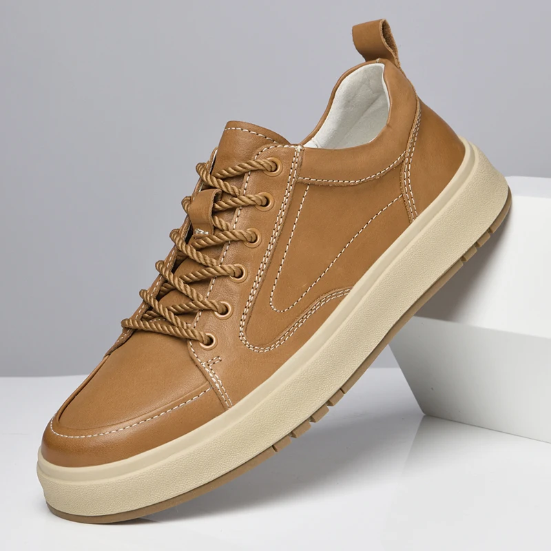 

2025 New Leather Golf Shoes for Men Luxury Brand Fashion Golfer Footwear Comfortable Casual Sneakers Wear-Resisting Walking Shoe