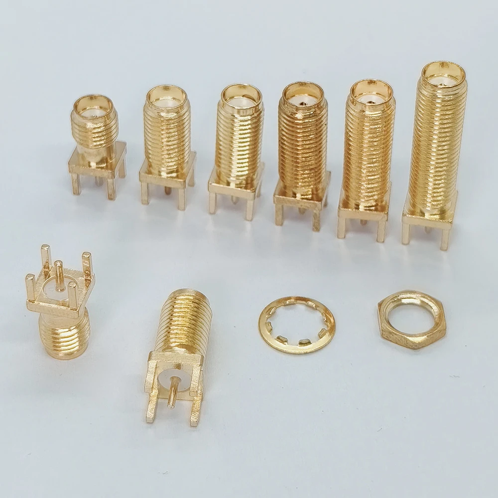 10 Stück SMA-KE Stecker, gerader Stift, Innenloch, Innennadel, RF-Koaxial-Antennenbuchse 13,5-26,5 mm für drahtlose Modul-Leiterplatten – Detail 5