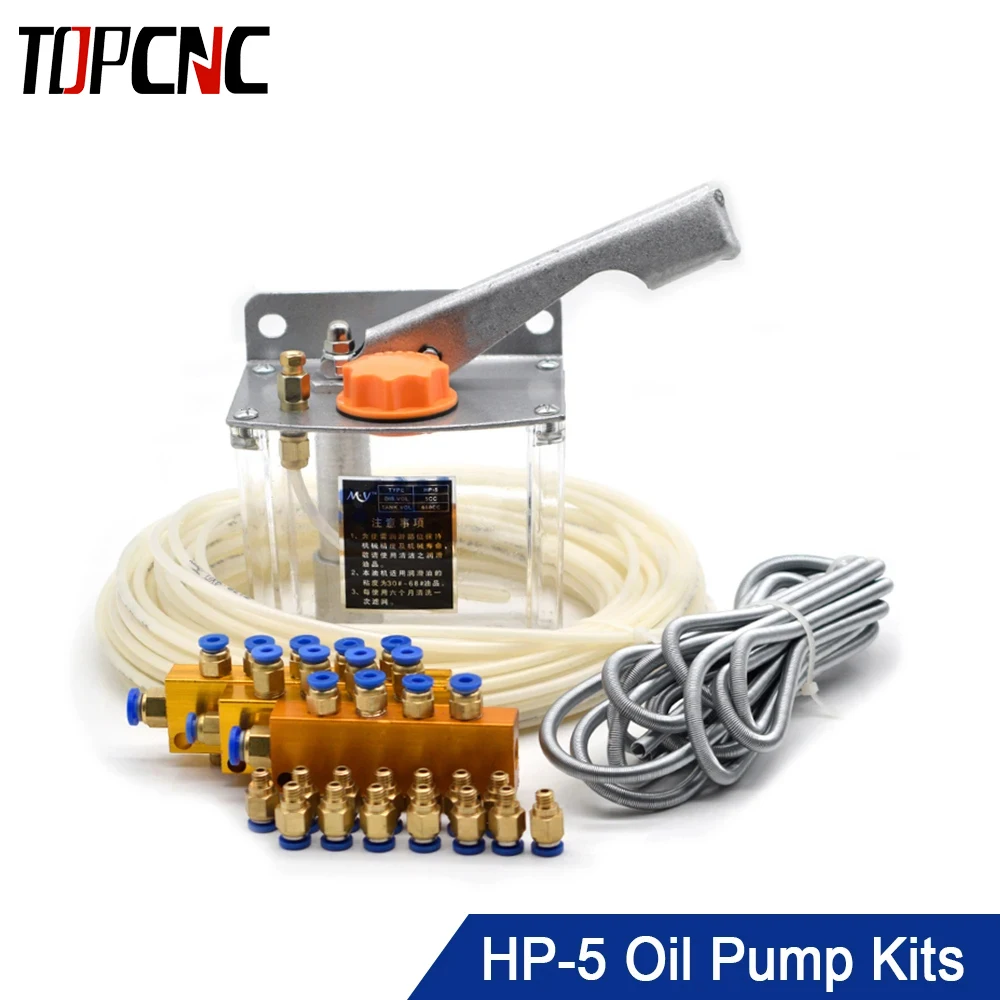 Topcn-pressão Manual Bomba de Lubrificação Máquina de Moldagem por Injeção Máquina de Torno Cnc Hp5 Bomba de Oiler
