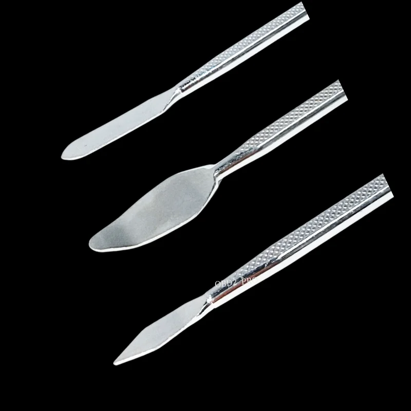Kit de 3 en 1 herramientas de reparación, apertura, palanca, cuchilla para iPhone, teléfonos inteligentes, tabletas, PC, metal, espátula, desmontaje 4